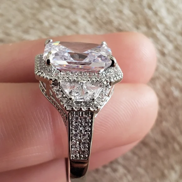 925 silver 5As zirconia stone ring - Picture 7 of 7